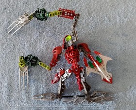 LEGO BIONICLE Stars Skrall (7136) & (8601) Toa Vakama - INCOMPLETE MISSING PARTS