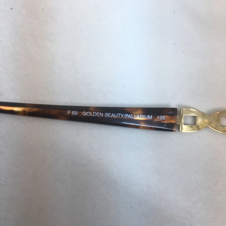 FENDI Vintage Eyeglasses F69 Golden Beauty / Palladium 135 - Image 4 of 4