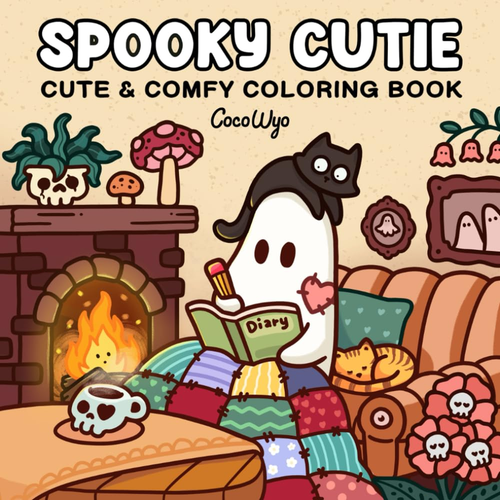 Spooky Cutie Coloring Book for Adults and Teens: Adorable Creepy Creatures - Picture 10 of 12