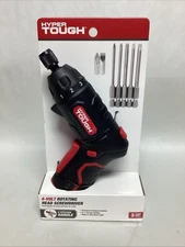 HYPER TOUGH 4-VOLT CORDLESS Lithium Built-in LED Angle-Grip SCREWDRIVER 210 RPM