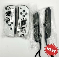 Genuine Original Nintendo Switch Joy Con Controller  w/ Straps - White