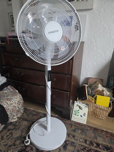 16" ELECTRIC OSCILLATING PEDESTAL AIR COOLING FAN WITH REMOTE 16 in STANDING FAN