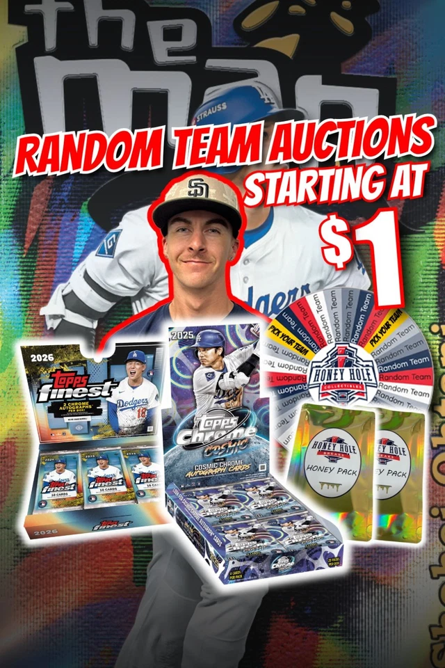 BASEBALL BREAKS, '26 Finest, '25 Cosmic & Honey Packs Starting at $1