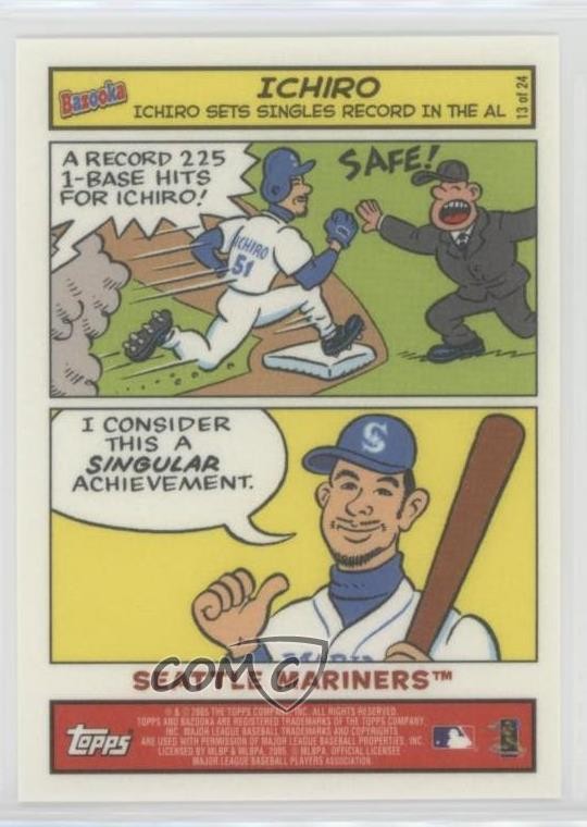 2005 Topps Bazooka Comics Ichiro Suzuki Ichiro #13 HOF 0q3