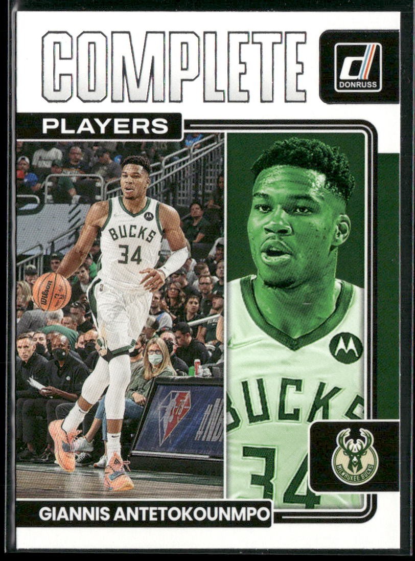 Giannis Antetokounmpo 2022-23 Donruss #4 Complete Players Milwaukee Bucks