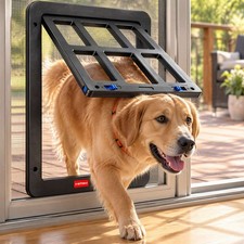 Pet Door Cat Puppy Dog Lockable Safe Flap Door Frame Magnetic Lock Small/Large