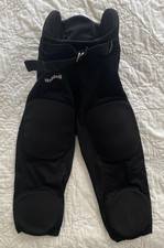 Riddell Youth 7 Piece Integrated Football Pants, Medium, Black