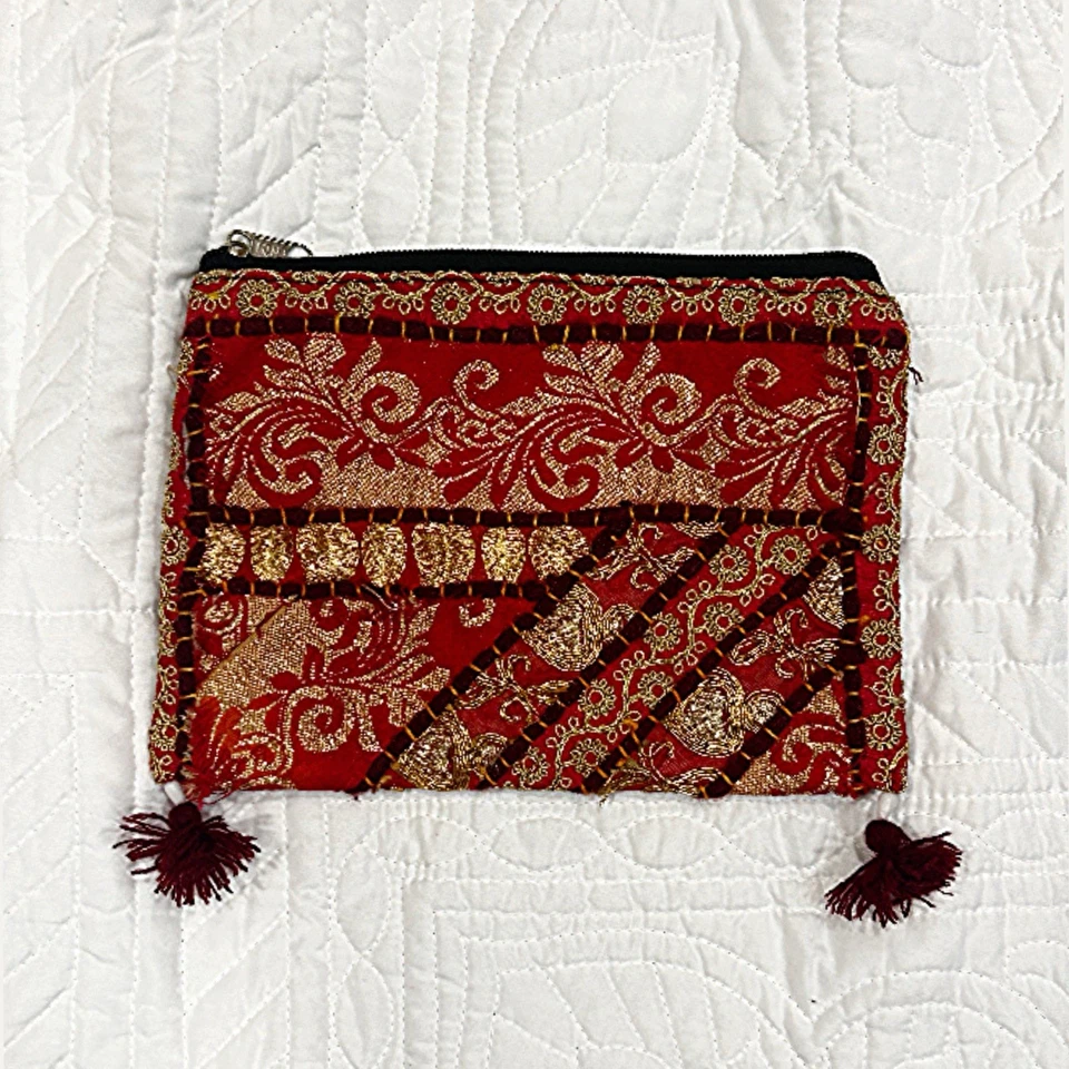 Lote de 3 bolsos de noche étnicos bordados vintage  Foto 4 de 4