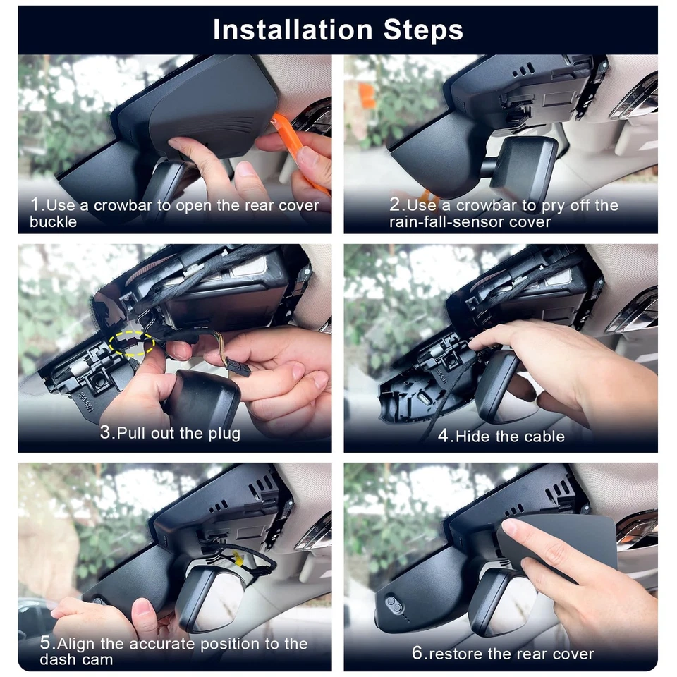 Custom Fit Front 4K & Rear 1080p Dash Cam for 2024-2025 BMW X2, WiFi, App, 128GB - Image 3 of 4