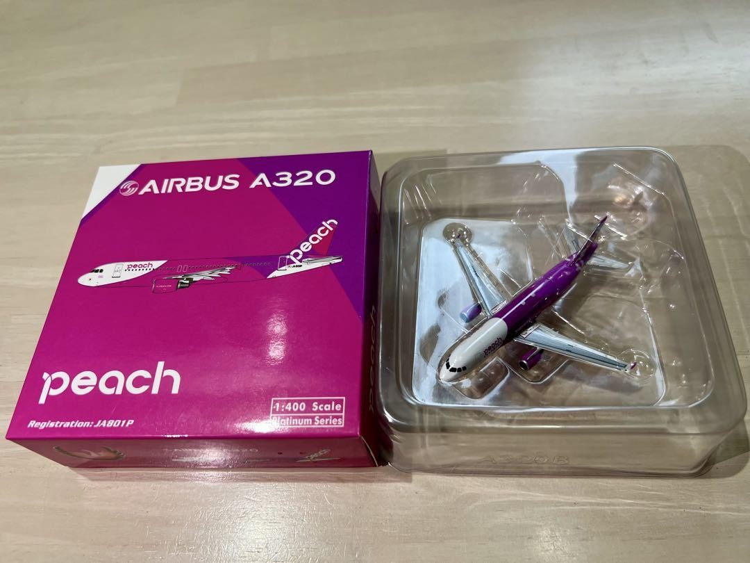 1/400 phoenix A320 ピーチ Phoenix Models Peach A320-200 Reg# JA805P Scale 1:400 ezToys