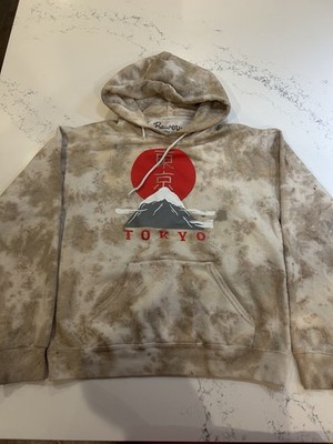 Bowery Supply Co Men's Size S Hoodie Tokyo Japan Sweatshirt Tie Dye Koi Pattern