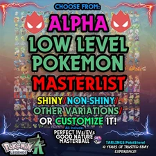 Pokemon Legends ZA 🐉 ALPHA - LOW LEVELS - SHINY/DLC ADDED✨ IVs/CUSTOMS ✨