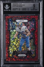2023 PANINI PRIZM NO HUDDLE RED #170 TYLER HIGBEE /70 BGS 9