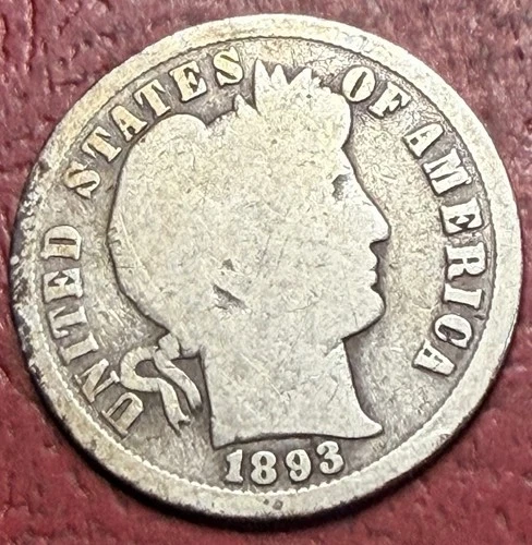 1893-P Barber Dime — photo from another recent sale