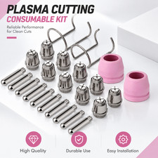 Plasma Cutter Consumables Kit Cutting Torch Tips&Nozzles for AG60 WSD60 SG55