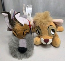 Disney Store Oliver and Company Dodger 7" Mini Bean Bag Plush NWT Set of 2