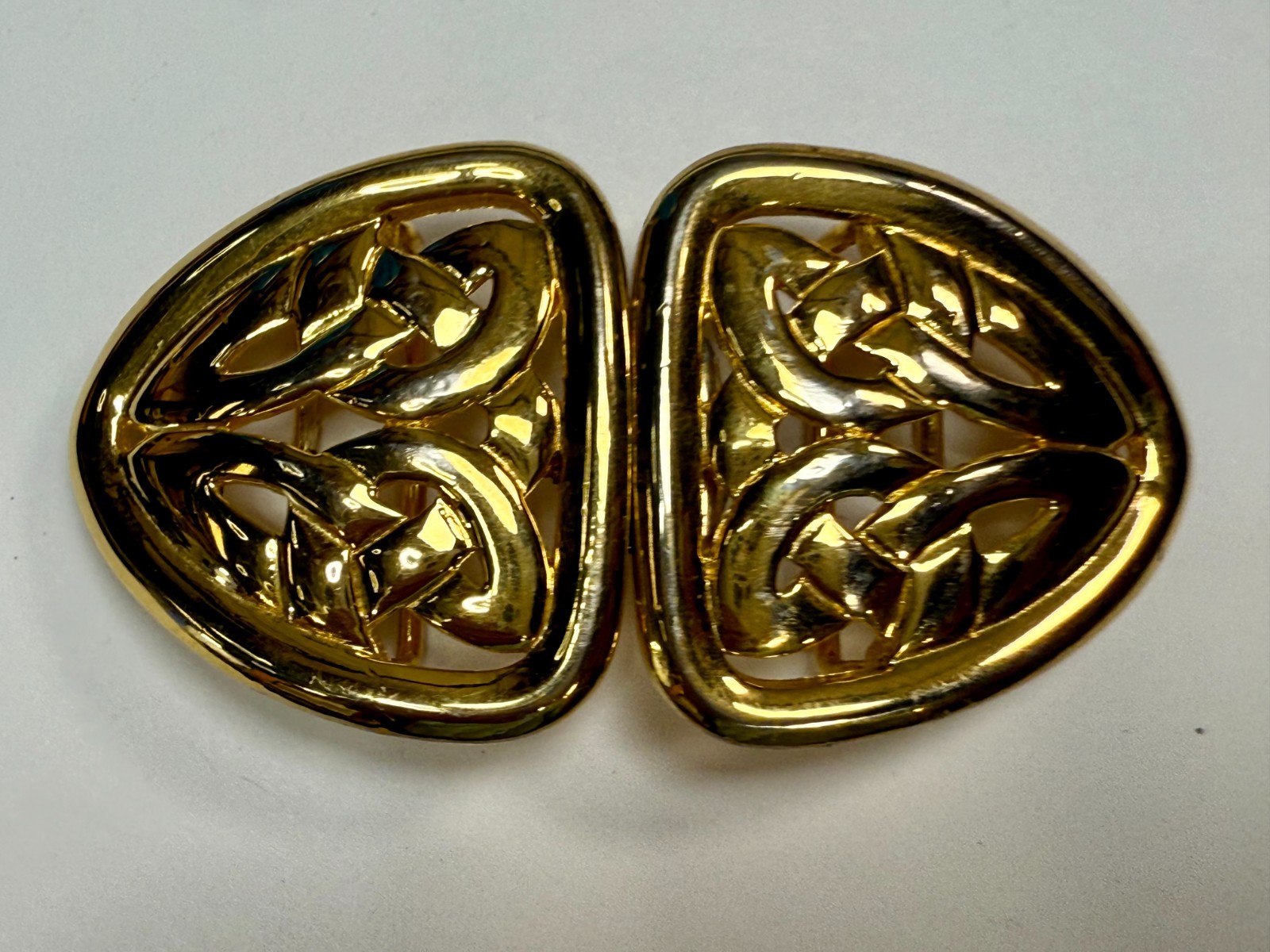 Celtic Knotted Interlocking Two Piece Vintage Gol… - image 12