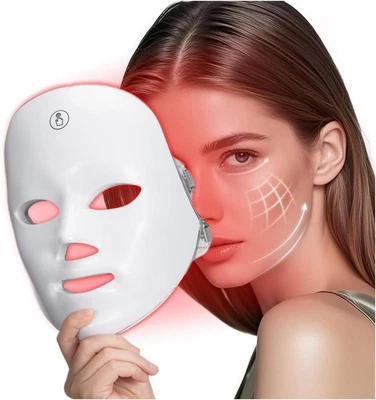 Face Mask, 7 Color, LED, Collagen Boost, Anti-Aging,Acne,Glowing Skin. - image 1 of 4