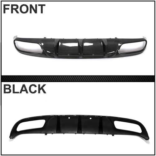 Für Mercedes C205 A205 C63AMG 15-19 Carbon Heckdiffusor Heck Stoßstange Diffusor - Picture 10 of 11