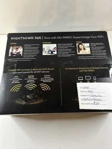 NETGEAR Nighthawk X6S Smart Wi-Fi Router (R8000P) AC4000 Tri-band Open Box - Picture 15 of 16
