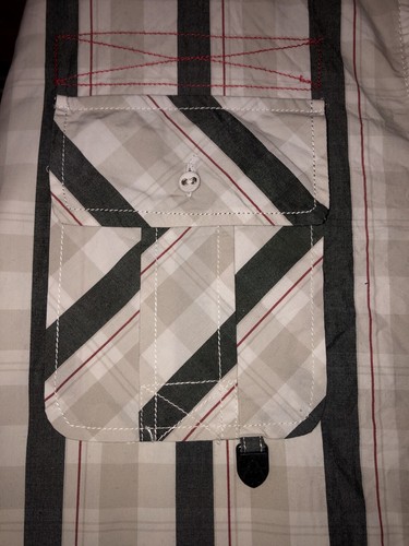 AKDMKS Shirt Men Size 3XL Multicolor Luxury Leisure Stripe ButtonUp Long Sleeve - Picture 9 of 24