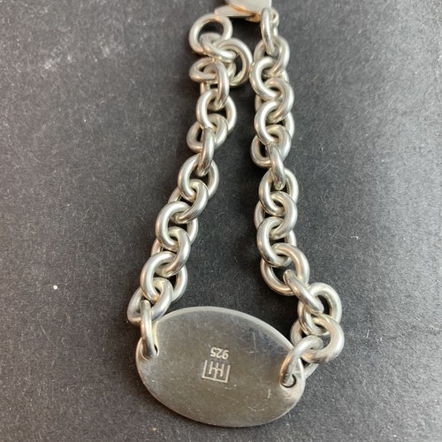 Pulsera de plata de ley 925 ID 30 gramos Michael Hill en caja ganga regalo - Imagen 3 de 12