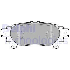 LP2196 DELPHI Brake Pad Set, Disc Brake for LEXUS,TOYOTA,TOYOTA (GAC)