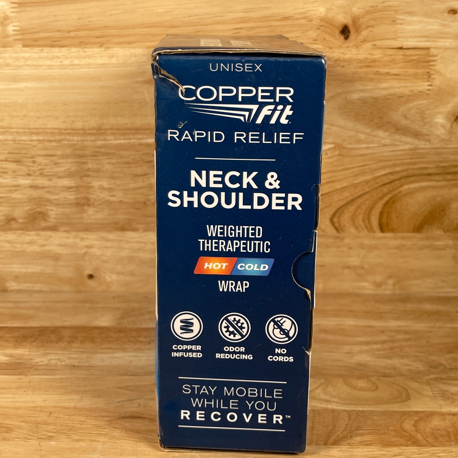 Copper Fit Unisex Rapid Relief Neck & Shoulder Therapeutic Hot/Cold Wraps USED eBay