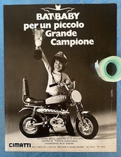 Rara Pubblicita’ MOTO BAT BABY CIMATTI del 1973
