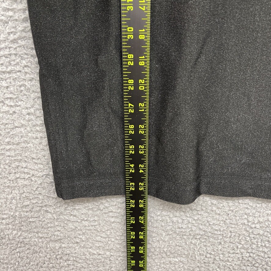 Style Co Womens T-Shirt Black Satin Short Sleeve Crew Neck Size L