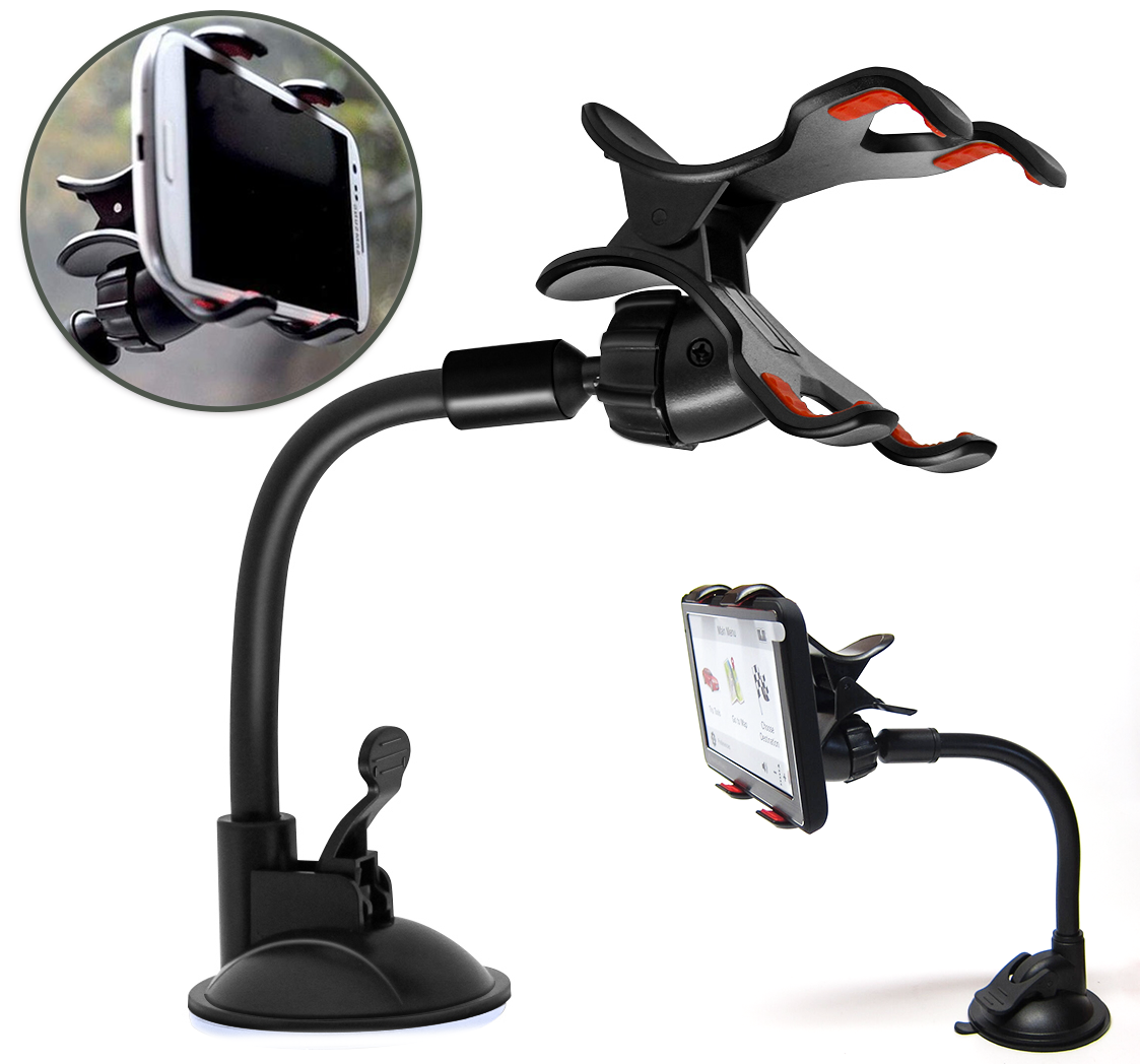 Flexible Car Windshield Suction Mount Holder For 5