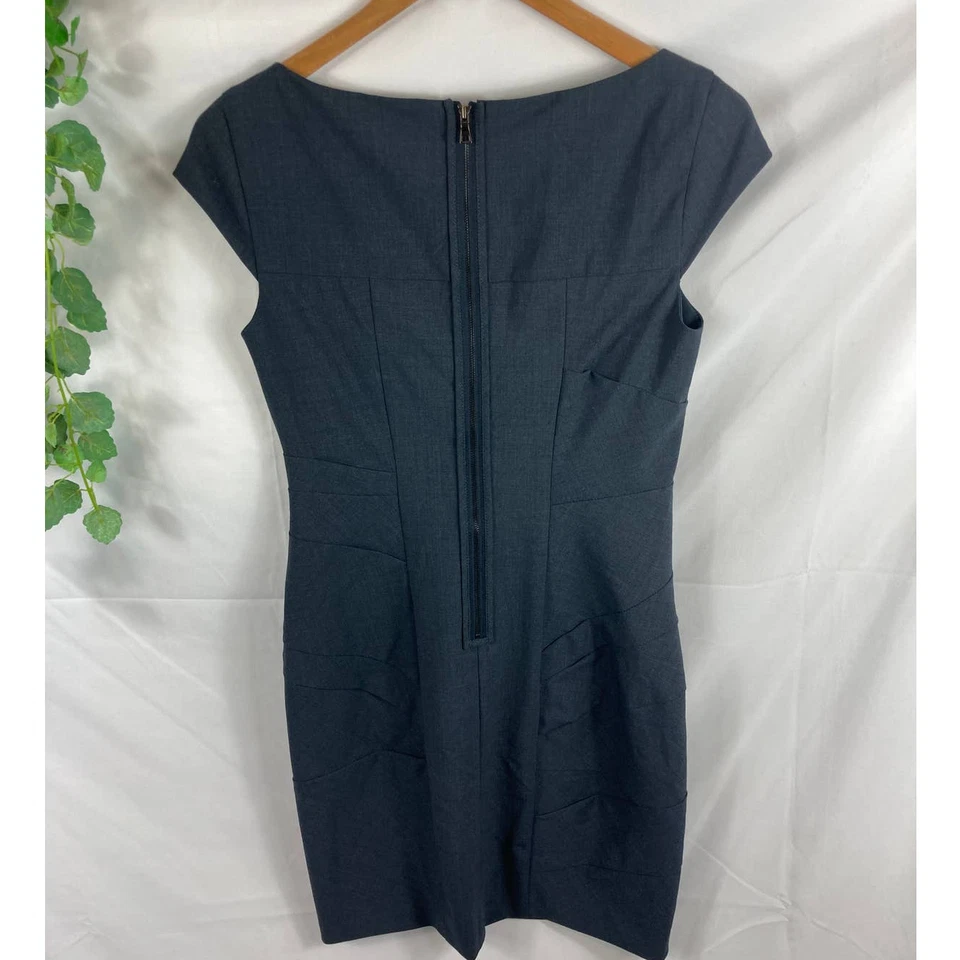 Vestido Vaina Cynthia Steffe Gris Oscuro Lana 2 Foto 4 de 4