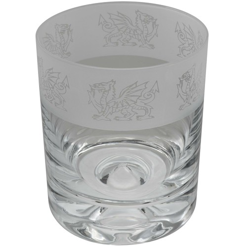 Animo Welsh Dragon Whiskey Glass Engraved Tumbler Whisky Glasses Gift