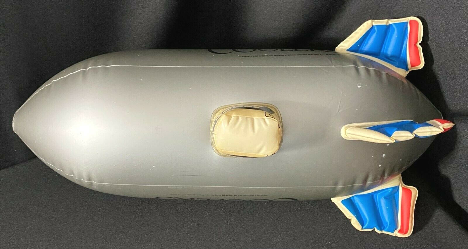 Vintage Seagram's Wine Coolers Blow Up Inflatable Blimp Aircraft RARE