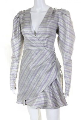 NWT ROTATE Birger Christensen Wrap Pleated Striped Pencil Dress Purple Size 4 | eBay NWT ROTATE Birger Christensen Wrap Pleated Striped Pencil Dress Purple Size 4 | eBay