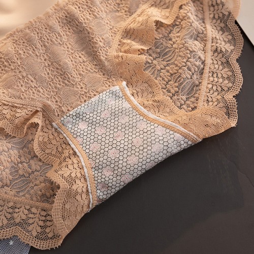 3Pairs Womens Lace Panties High Waist Lingerie Underwear Briefs Breathable Soft§ - Picture 4 of 27
