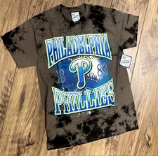 47 brand PHILADELPHIA PHILLIES men's graphic t-shirt, tie dye, MEDIUM, New