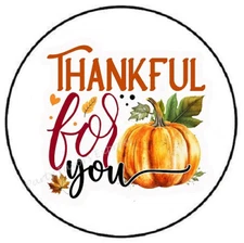 THANKFUL FOR YOU ENVELOPE SEALS LABELS STICKERS PARTY FAVORS