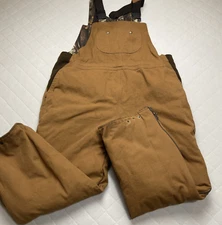 Master Sportsman Rugged Outdoor Gear Overalls Men XL Camouflage Brown Reversible