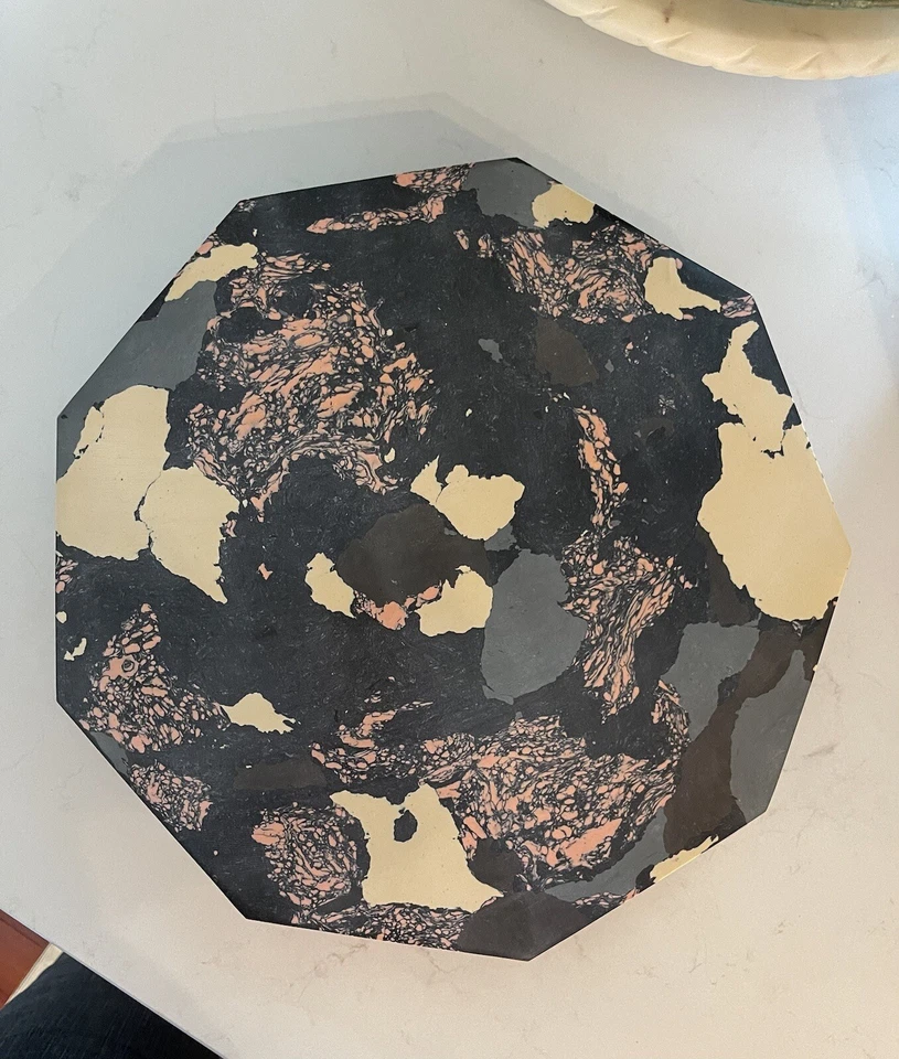 Diane von Furstenberg DVF for Target - Neutral Marble Stone Lazy Susan Stand - Image 4 of 4