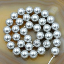 12mm Top Quality Czech Glass Pearl Round Loose Spacer Beads 16'' Strand
