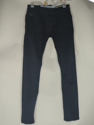 Mens Diesel SLEENKER 069EI Stretch Slim Skinny Black Jeans W30 L30
