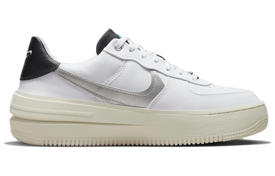 Nike Air Force 1 PLT.AF.ORM LV8 Bajo Blanco Metálico Plateado W - DX3199-100 Foto 2 de 4