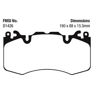 Pastillas de freno delanteras EBC DP42064R Yellowstuff para Land Rover Range Rover Sport 10-17 Foto 4 de 4
