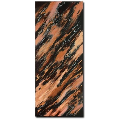 Acryl Bild Gemälde Modern Marmor Abstrakt Feuerfluss Erdglut Handgemalt ORIGINAL - Bild 1 von 4