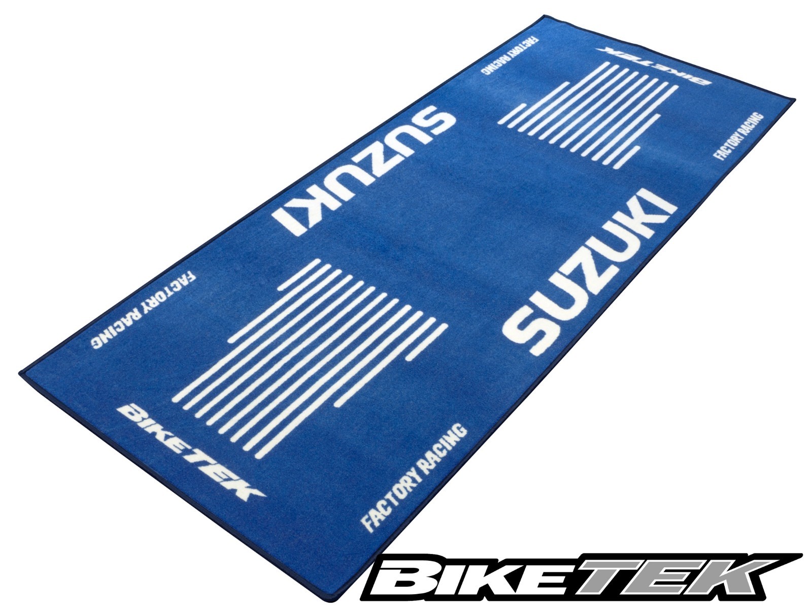 BIKETEK SERIES 3 GSXR SV RMZ DRZ BLUE WHITE WORKSHOP GARAGE PIT MAT