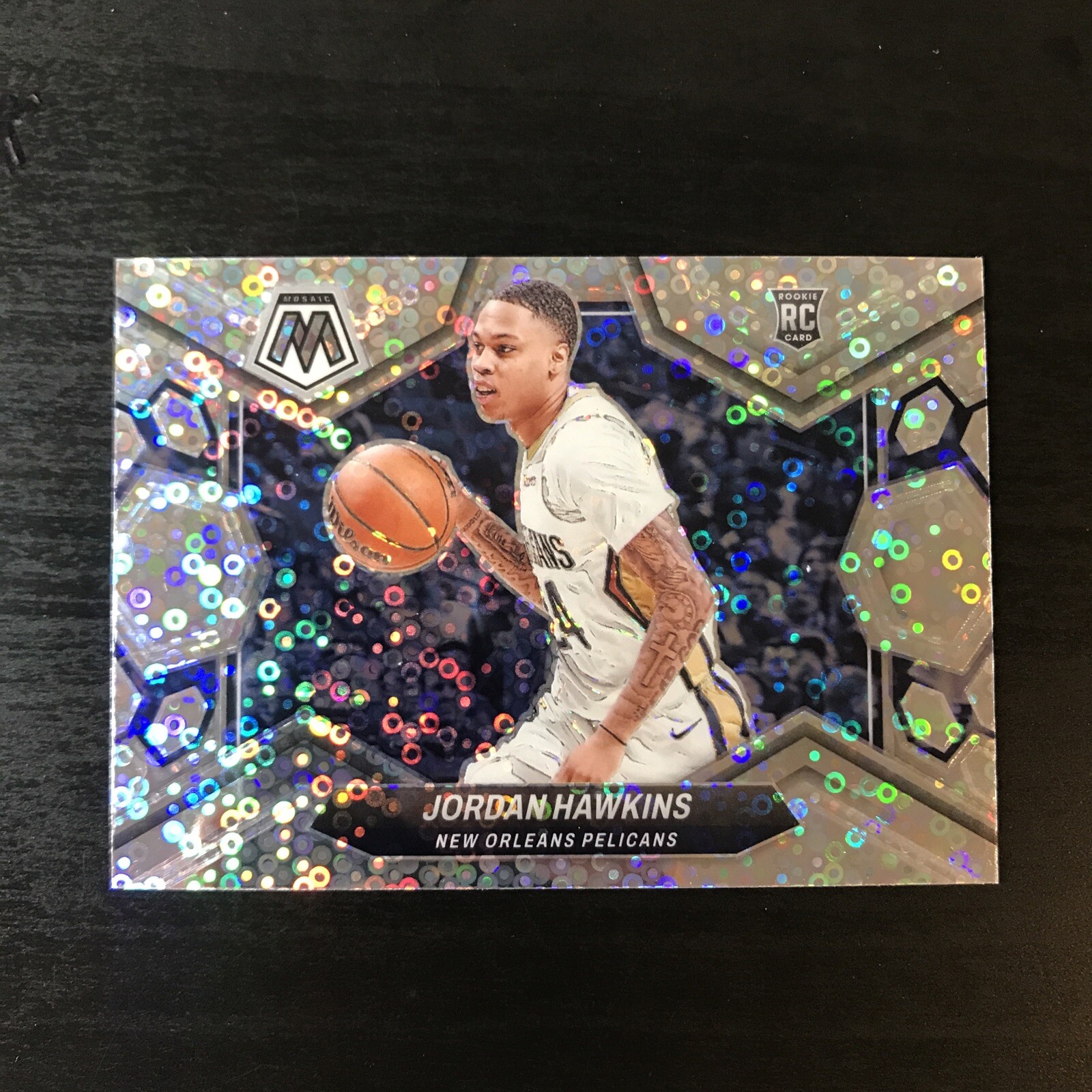 Jordan Hawkins Rookie Fast Break Silver Disco #243 2023-24 Mosaic RC Variation