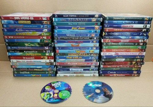Huge Lot Of 57 Disney Classic Animated Dvd Movies Children Kids All Disney 3 Ebay