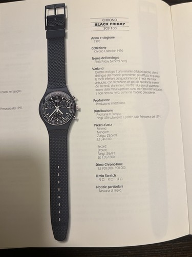 SWATCH CHRONO SCB100-BLACK FRIDAY VARIANTE BICOLORE Raro -Nuovo- - Imagen 2 de 14