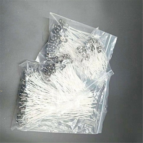 Lote de 100 mechas de algodón con sostenedores de hierro Vela de luz de té que hace mechas enceradas - Imagen 3 de 6